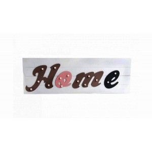 Decorazione per la Parete, realizzato in Legno, con LED di colore Bianco. Ideale per l'ingresso. Stile moderno/Baby - Casa e