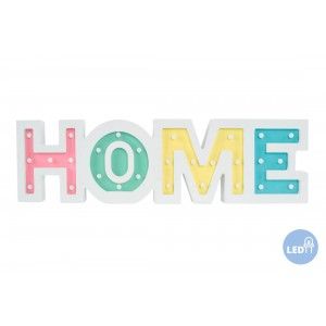 Decoration Wooden Wall with Leds "HOME". Modern/Factory.-Home and more-