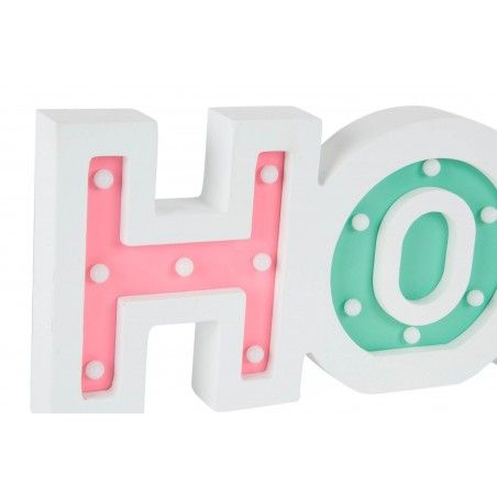 Decoración Pared de Madera con Leds "HOME". Moderno/Factory.-Hogar y más-