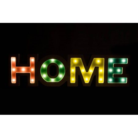 Décoration Murale en Bois avec des Led "à la MAISON". Moderne/L'Usine.-La maison et plus-