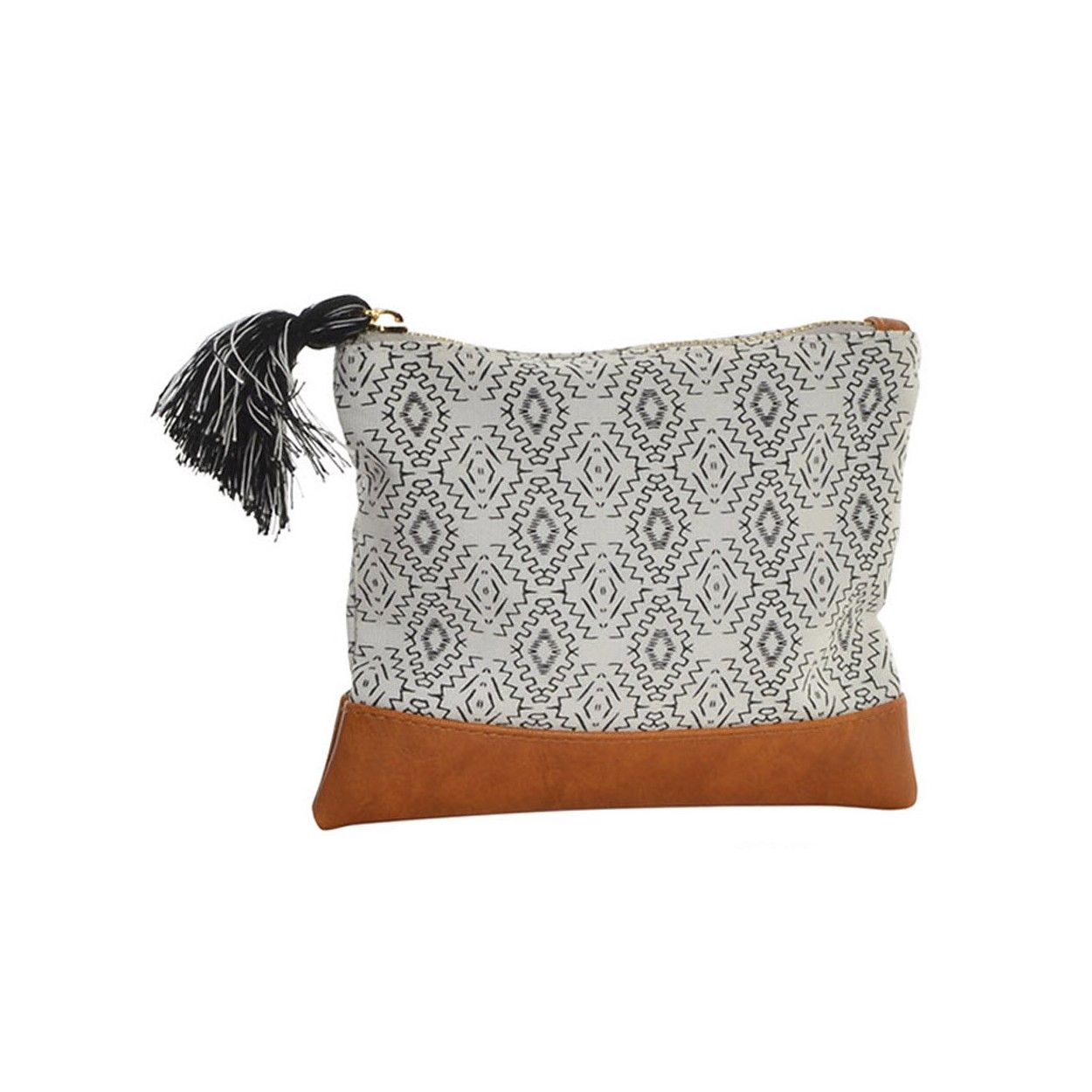 Esclusiva Borsa in Cotone naturale. Étinico/Boho. 3 modelli da scegliere (18X2x15CM).-Casa e più-