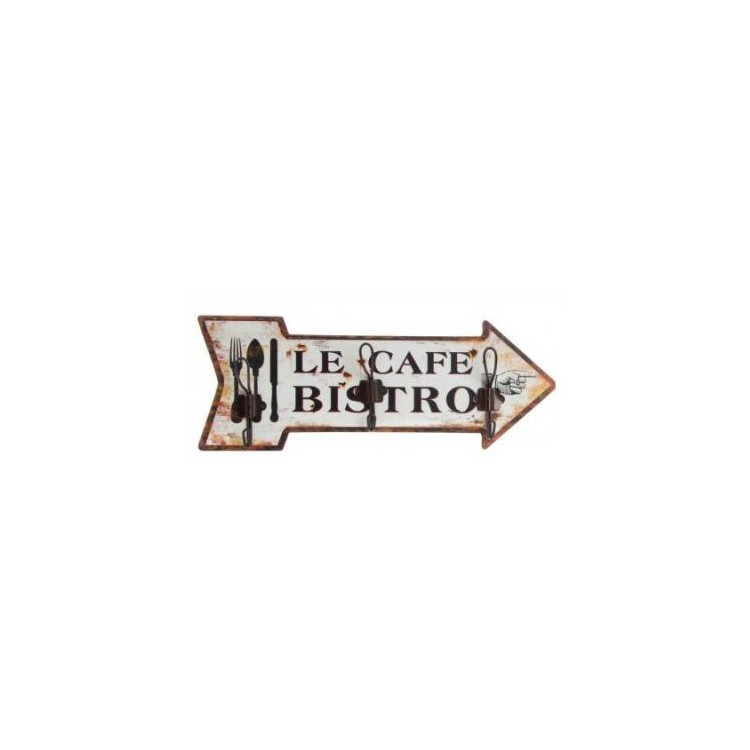 Coat rack Wall, Natural Wood, with a distressed Finish. Signal design, Vintage style/Coffee, for Entrance - Home and More