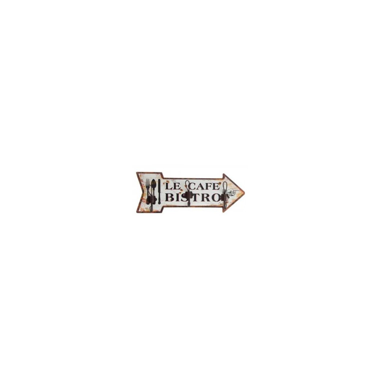 Coat rack Wall, Natural Wood, with a distressed Finish. Signal design, Vintage style/Coffee, for Entrance - Home and More