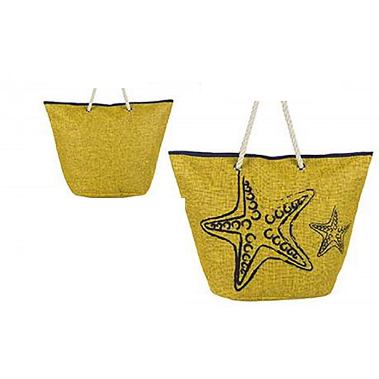 Sac de plage avec Poignée Étoile de la Mer de trois Couleurs, la Maison et Plus 