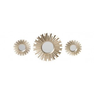 Set of 3 Exclusive Mirrors to choose from, in polypropylene, for any room of the home. Chic/Romantic (35X35 CM).-Hogarymas-