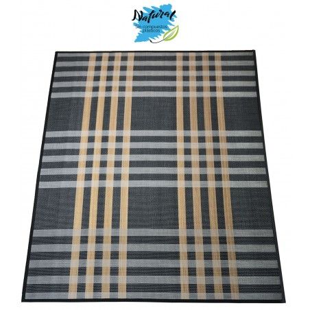 Carpet Natural Bamboo signature Columbia blue, dark and light brown of Home and More