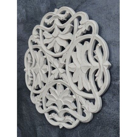 Retable décoratif en bois sculpté, mur -Vitta - Maison et plus