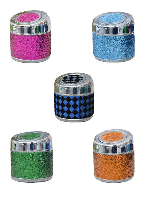 Ashtray with Glitter of Different colors to choose from. Fantasia/Original. Ideal for gift-giving. 10X9 CM -Hogarymas-