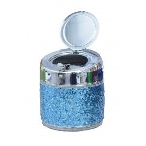 Ashtray with Glitter of Different colors to choose from. Fantasia/Original. Ideal for gift-giving. 10X9 CM -Hogarymas-