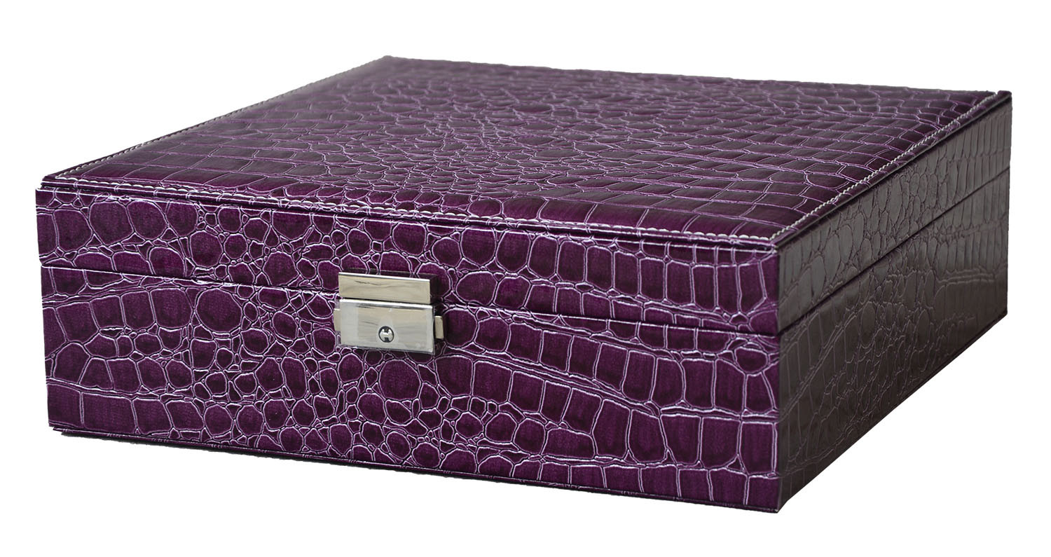 Jeweler Purple (26X9X26.5 CM) SYNTHETIC LEATHER 