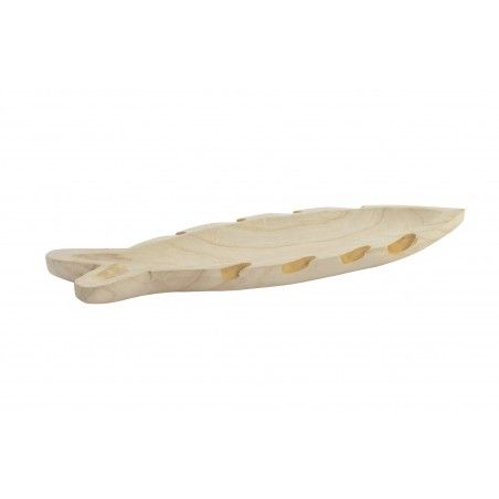 Centro Tavola in Legno con la forma di un Pesce. Originale/Naturale 57X20X4 cm-Hogarymas-