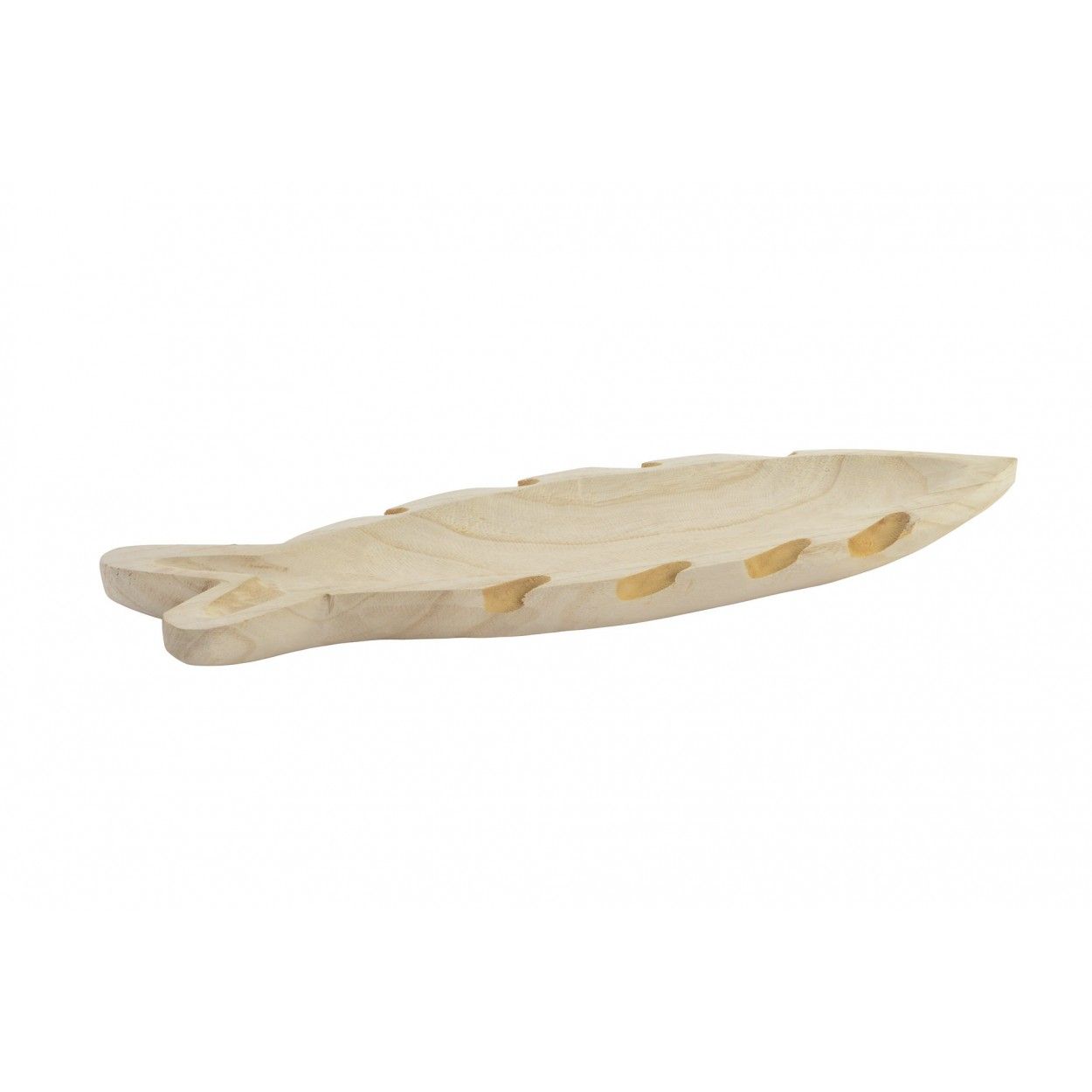 Centro Tavola in Legno con la forma di un Pesce. Originale/Naturale 57X20X4 cm-Hogarymas-