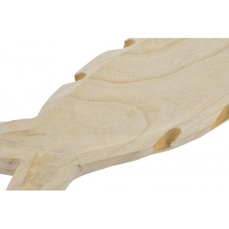 Centro de Mesa en Madera con forma de Pez. Original/Natural 57X20X4 cm.-Hogarymas-