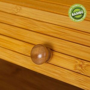 Bamboo wood bread basket (27x40x16.5 cm) 
