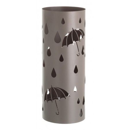 Stand parapluie en Métal Ronde Design Moderne en Deux Coloris, Home et Plus 