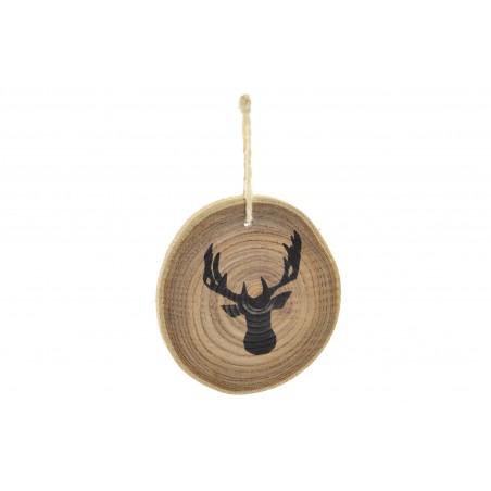 Stella Ciondolo di Legno finito con la Neve per la Decorazione di Natale. Design/Casa Rurale (60cm X 60cm) - Casa e altro ancora