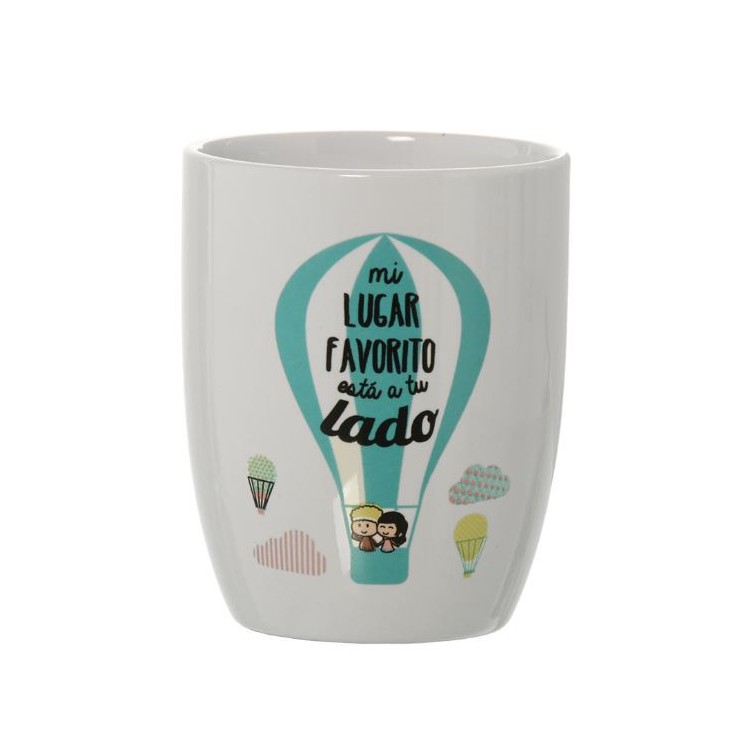 Cup/Mug Breakfast of Céramica , With Original sentence for your Sister. ø8,5x10 cm - 385 ml