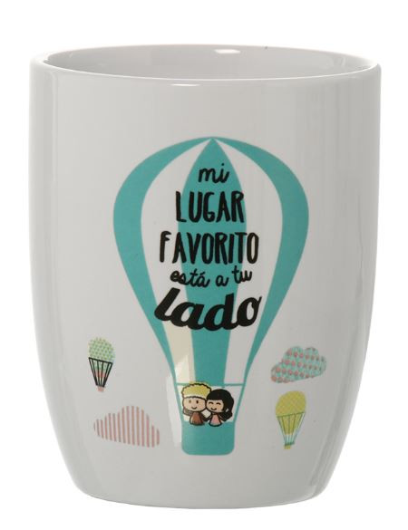Tasse/Mug le petit-Déjeuner de Céramica , Avec la phrase Originale pour votre Sœur. ø8,5x10 cm - 385 ml