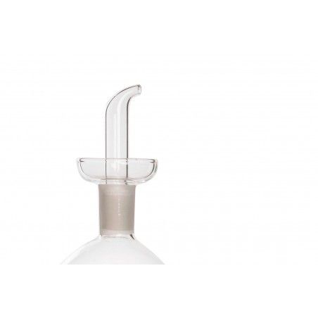 Olio di vetro anti-Drip-System con uno stile minimalista, Trasparente/di olio/aceto. 9X9X16 cm 270 ML - Casa e altro ancora