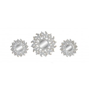 Wall mirror Circular Set of 3, perfect for your home, two models to choose from. Original/Chic 35X25 cm-Hogarymas-