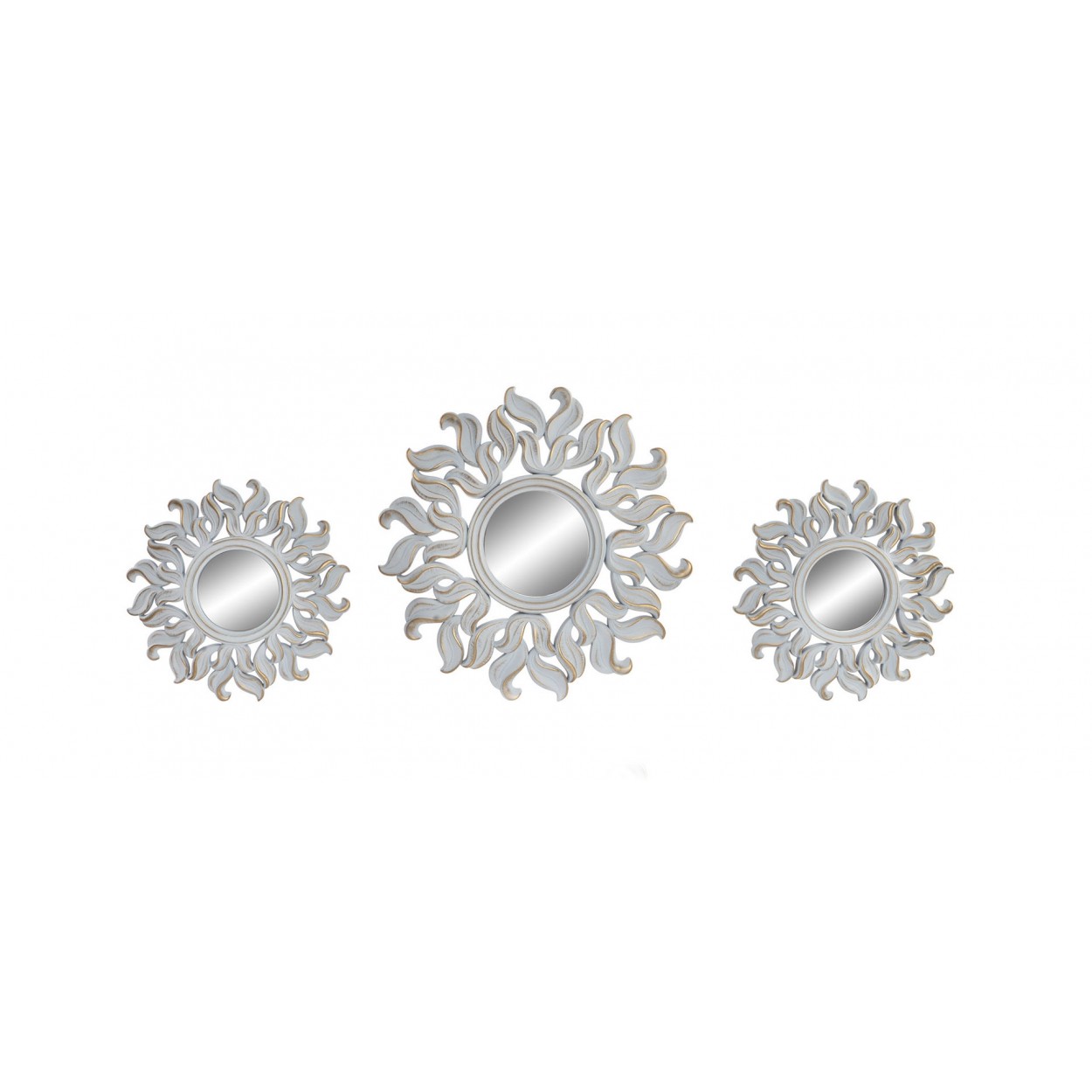 Wall mirror Circular Set of 3, perfect for your home, two models to choose from. Original/Chic 35X25 cm-Hogarymas-