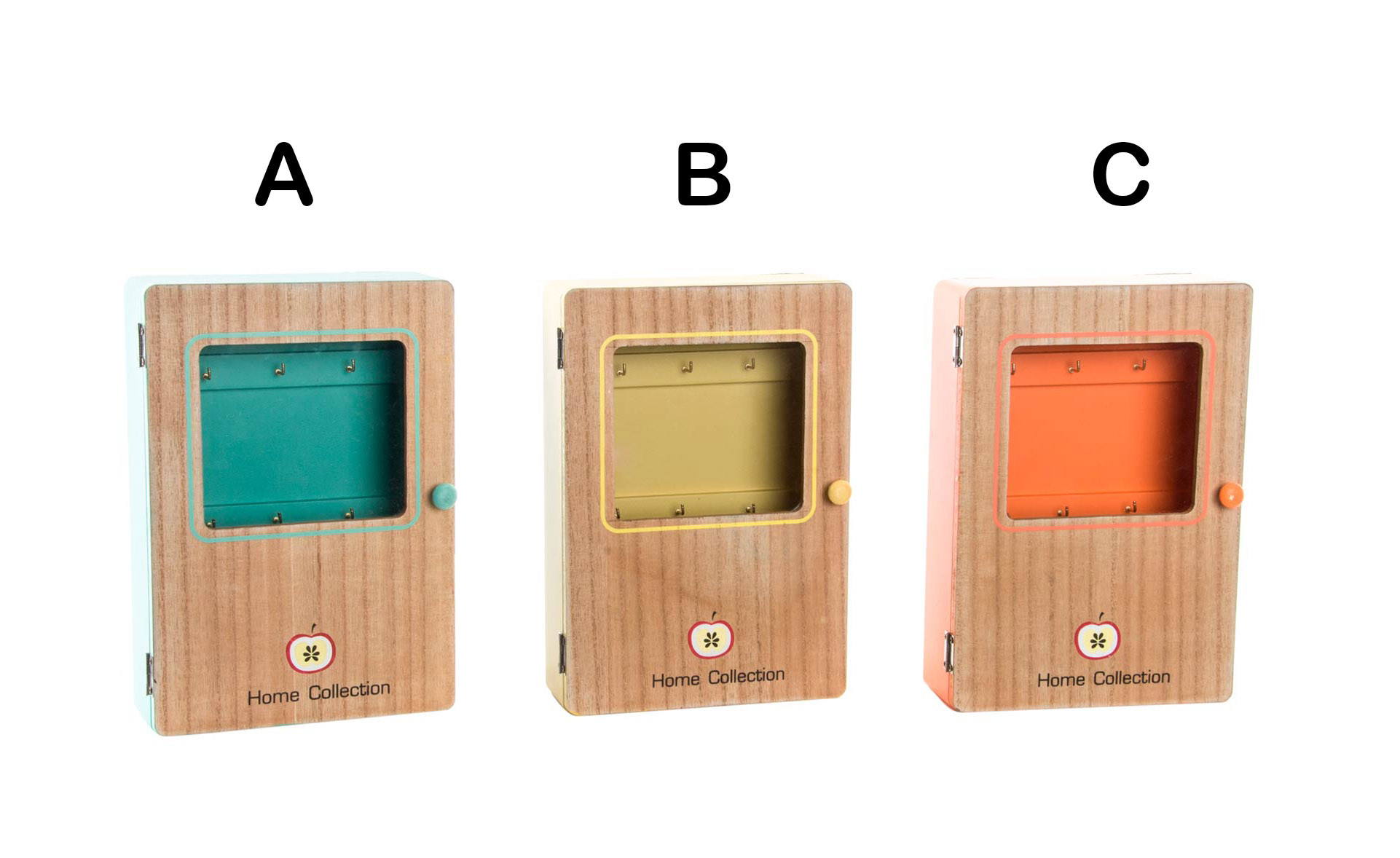 Guardallaves Wood Original Design/Modern in various Colors, Ideal for attaching keys. 18X26X6 CM.-Hogarymas-