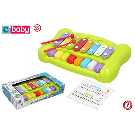 Piano Xylophone Jouets Musicaux pour Enfants pour les bébés. 2-en-1 en Savoir divirtiendote 345x220x70 cm-Hogarymas-