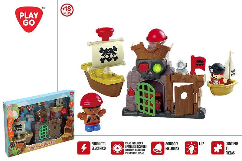 toy Pirate with electric Sound/Melodies and light. Includes 11 Pieces. Original/Modern 500x70x310 cm-Hogarymas-
