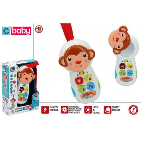 Telefono de Juguete Educativo para Bebé en forma de Monito. Original/Cute 135x60x195 cm.-Hogarymas-