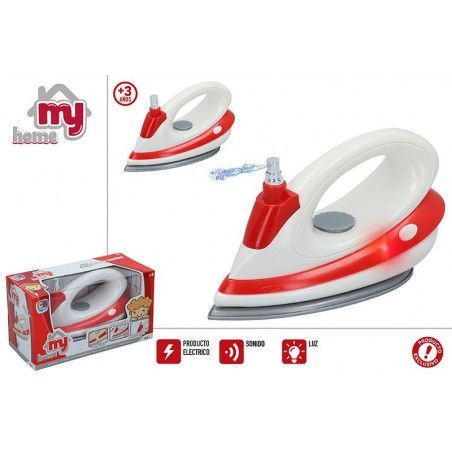 Iron Electric Toy for Children color Red and White, with Sound and Light. Original/Modern 250x115x145 cm-Hogarymas-