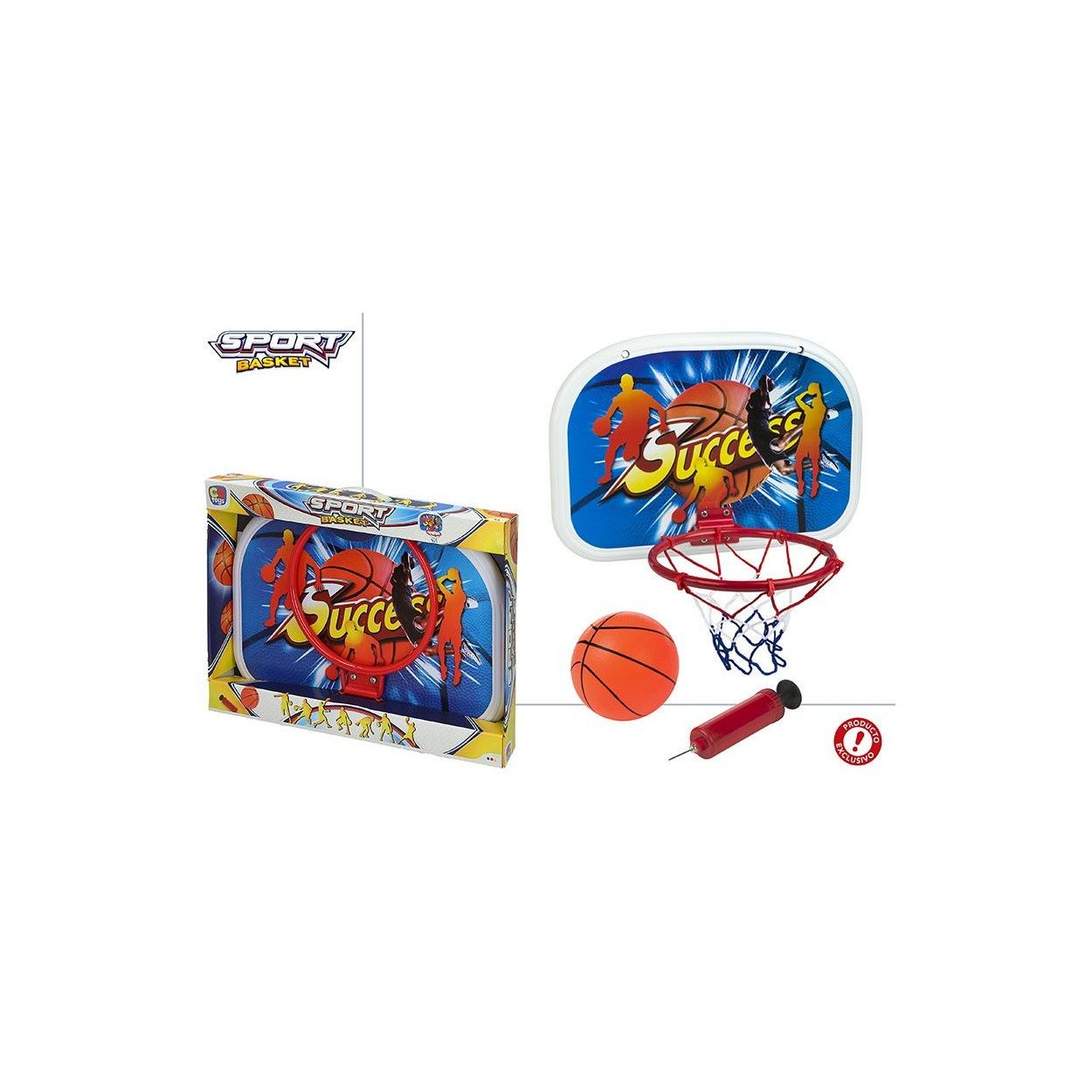 Basket Basketball Board with Ring Metallic very Original. Includes ball and inflator 480 x 60 x 350 mm-Hogarymas-