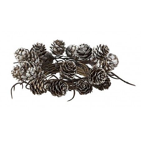 Centro Tavola/Corona di Ananas per completare la Glassa, per le Decorazioni di Natale. Design di stile di Natale con una
