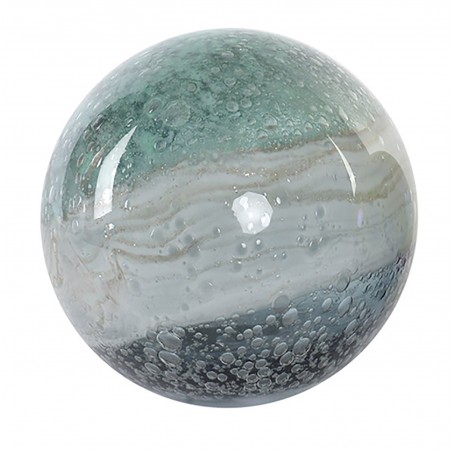 Bola Decorativa realizada en Cristal, Multicolor. Diseño Abstracto, con estilo Contemporáneo. Diámetro de 12cm - Hogar y Más