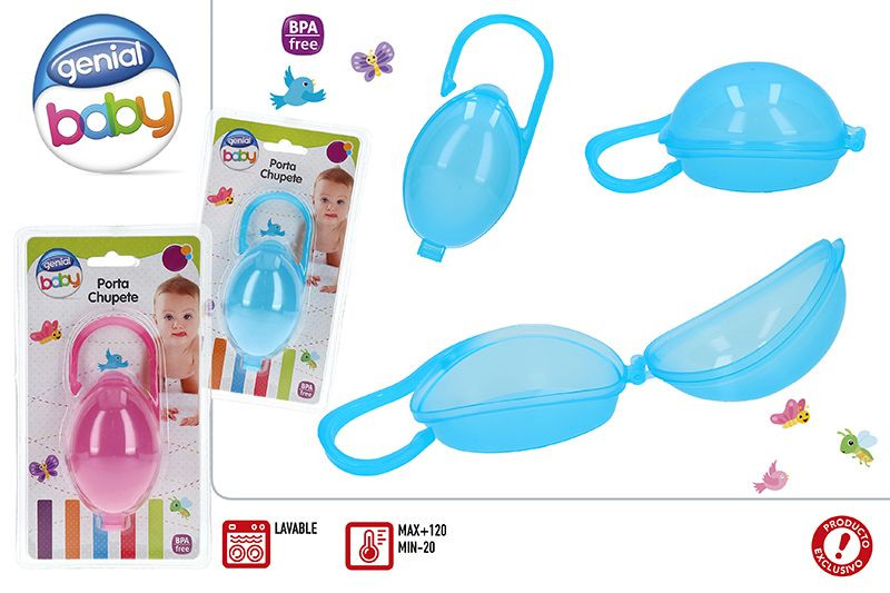 Caja Portachupete, para Bebés, con diseño Ergonómico y estilo Moderno (12cm X 20,5cm X 6,5cm) - Hogar y Más