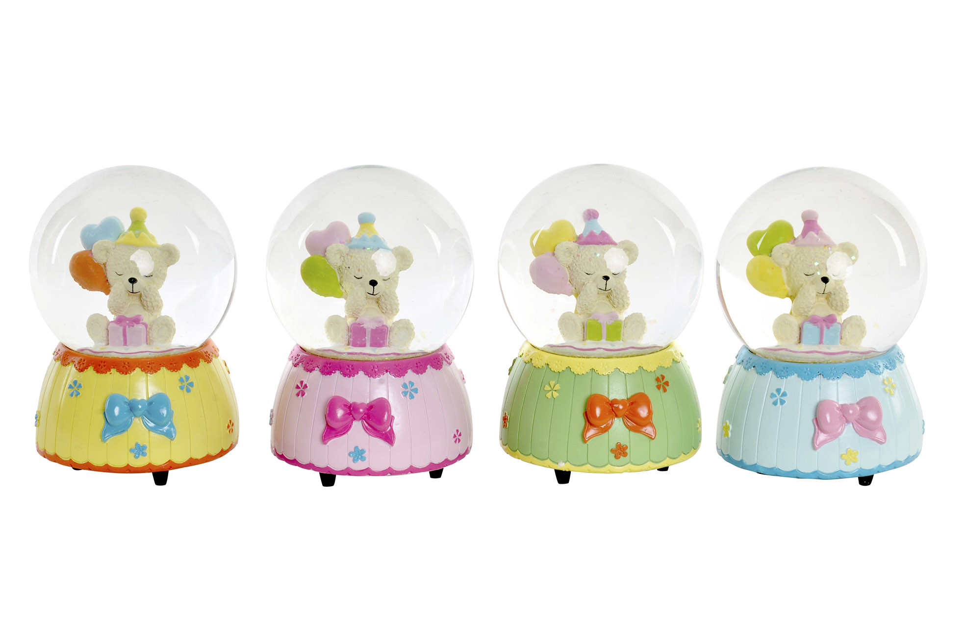 Snowball Music with Bear Design, There are 4 Models to choose from. Made in Glass and Resin 10X10X15 cm