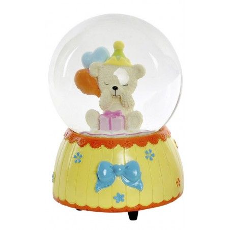 Snowball Music with Bear Design, There are 4 Models to choose from. Made in Glass and Resin 10X10X15 cm