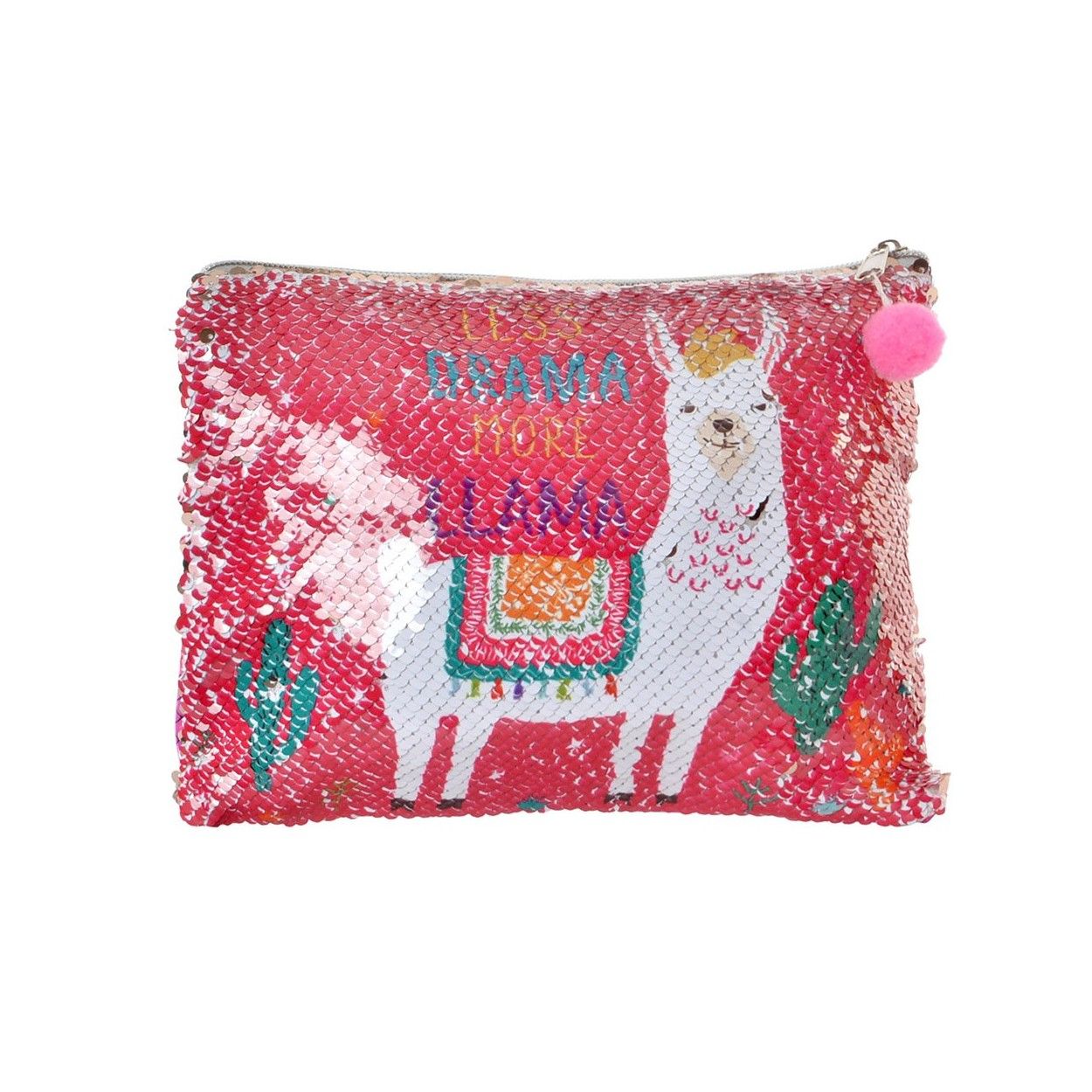 Travel beauty case, complete with Sequin Design of Flames, 2 Models to choose from. Original/Cute 24X18 cm-Hogarymas-