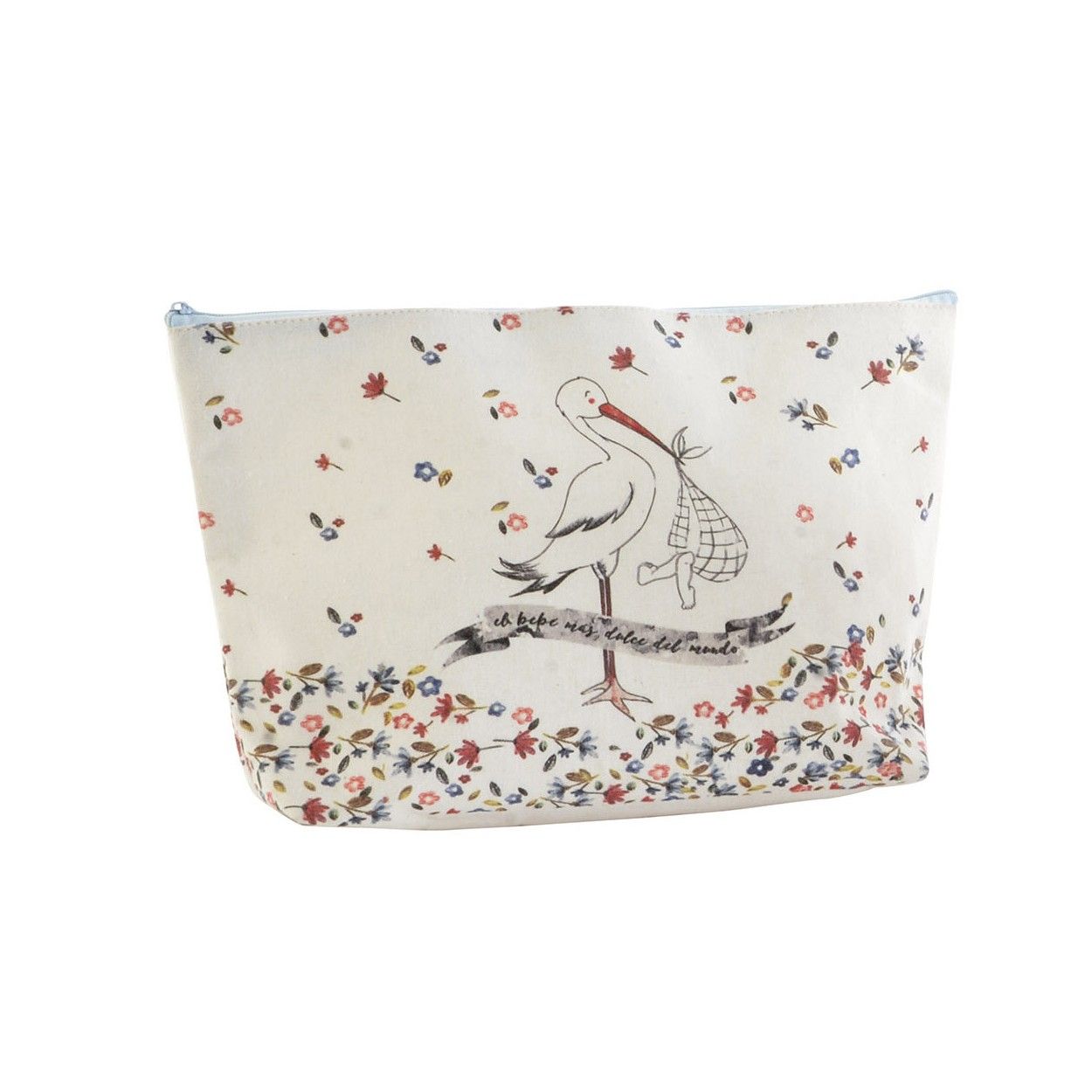 Sac de Voyage/composition de Tissu de Lin. 2 Modèles au choix, la Conception de la Cigogne avec un Style Original/Joyeux
