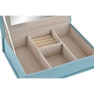 Jewellery box with Mirror, 2 Models to choose from Pink or Blue. Original/Modern 25X18X6 cm-Hogarymas-