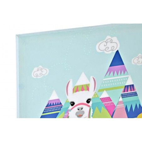 Cuadro para Decoración de Salón y Dormitorio, muy Colorido. Diseño de Llama/Alpaca, con estilo Moderno - Hogar y Más