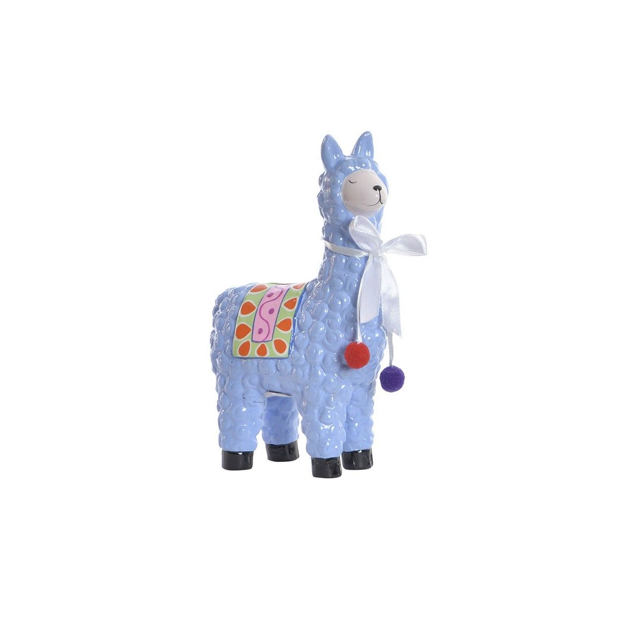 Tirelire de Lama/Alpaga faite de Porcelaine, Il y a 4 Couleurs à choisir. Originale et Colorée de Style Enfant 12X6X19