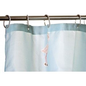 Curtain Bath/Shower Blue, Original Style and Fun. With Flamingos 180X200 cm-Hogarymas-