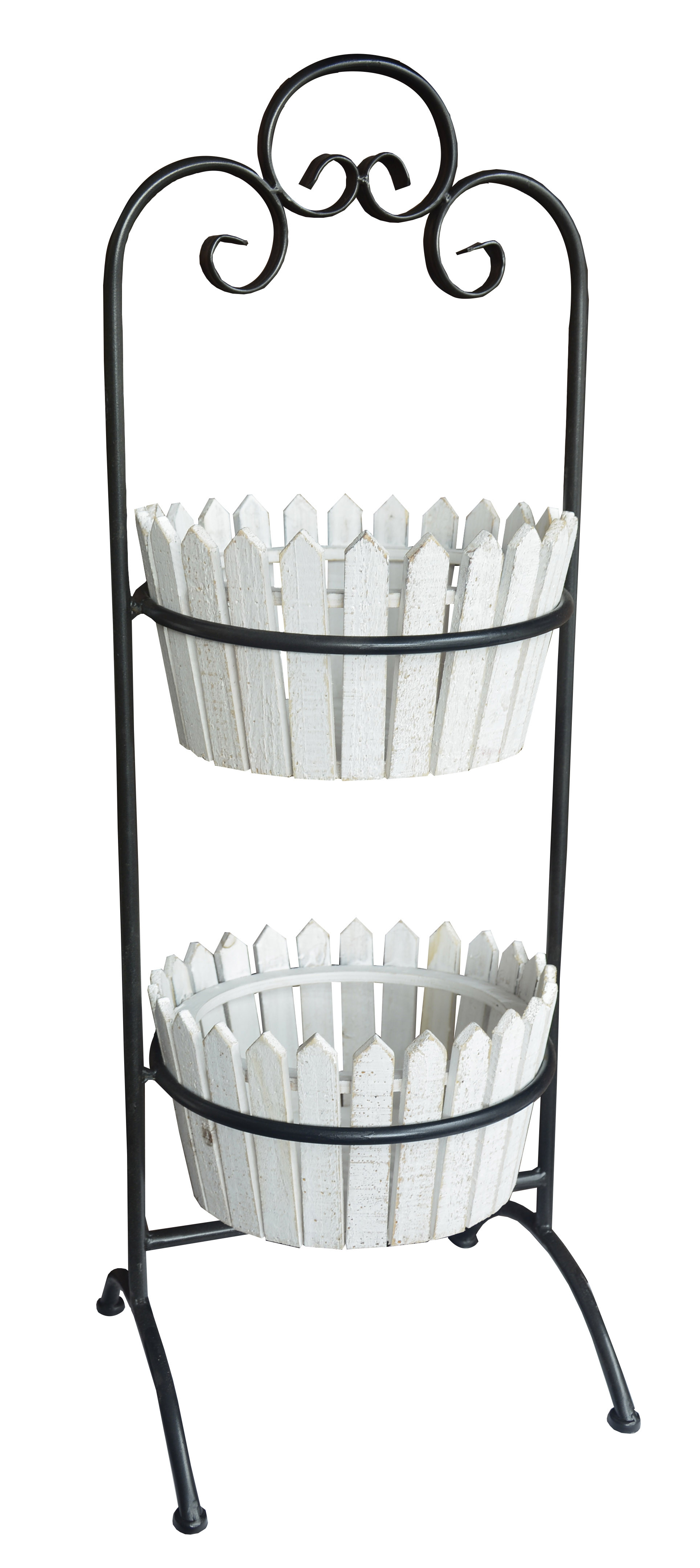 Jardinière Décorative Blanc Vertical en Bois Naturel, Idéal pour l'Extérieur ou l'Intérieur. Décoratif/Original 90x27,5x27 cm