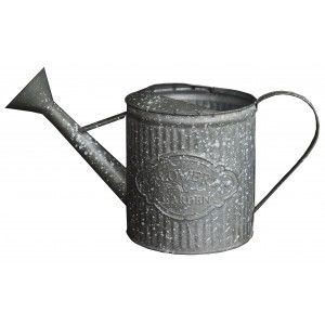 Planteur boîte Décorative Vintage en Métal Gris avec des "Gouttes de Peinture" pour Intérieur/Extérieur. Sous la forme d'une
