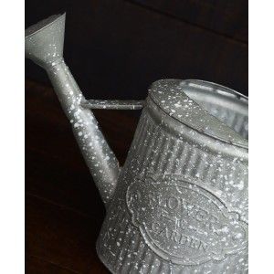 Planteur boîte Décorative Vintage en Métal Gris avec des "Gouttes de Peinture" pour Intérieur/Extérieur. Sous la forme d'une