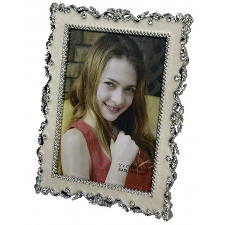 Marco de Fotos 13x18 cm, Color Plateado con Diseño Elegante/Original.-Hogarymas-