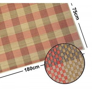 Carpet Pasillera Natural Bamboo signature Harvard in pink and light brown of Home and More