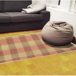 Carpet Pasillera Natural Bamboo signature Harvard in pink and light brown of Home and More