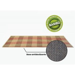 Carpet Pasillera Natural Bamboo signature Harvard in pink and light brown of Home and More