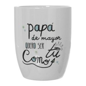 Cup/Mug for Breakfast, Ceramic, with Positive one, for Dad. Fun design, Original style (385ml) - Home and More